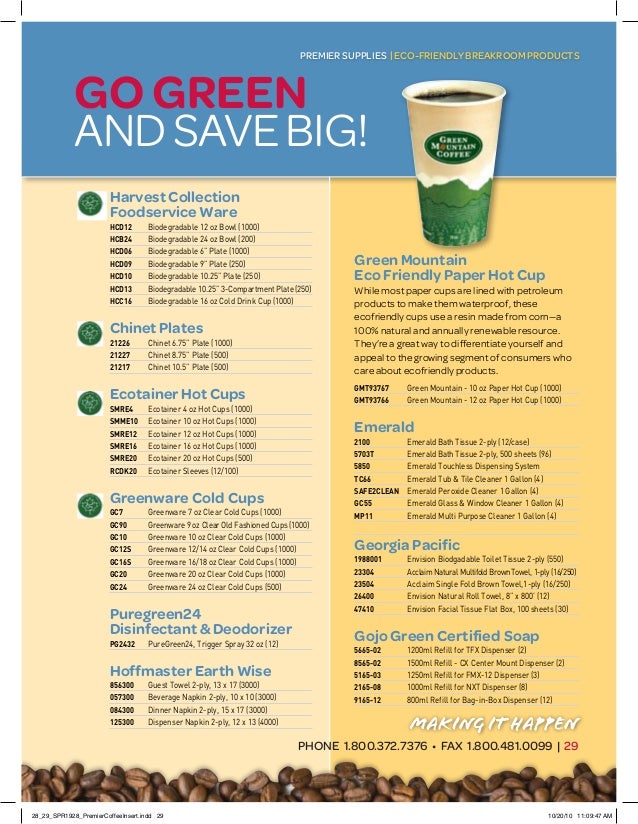 Green mountain coffee pdf Green mountain coffee pdf